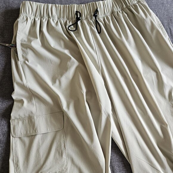 LIVI for Lane Bryant Pants Womens 18/20 Lime Green Wide Leg Drawstring Waist - Picture 8 of 16